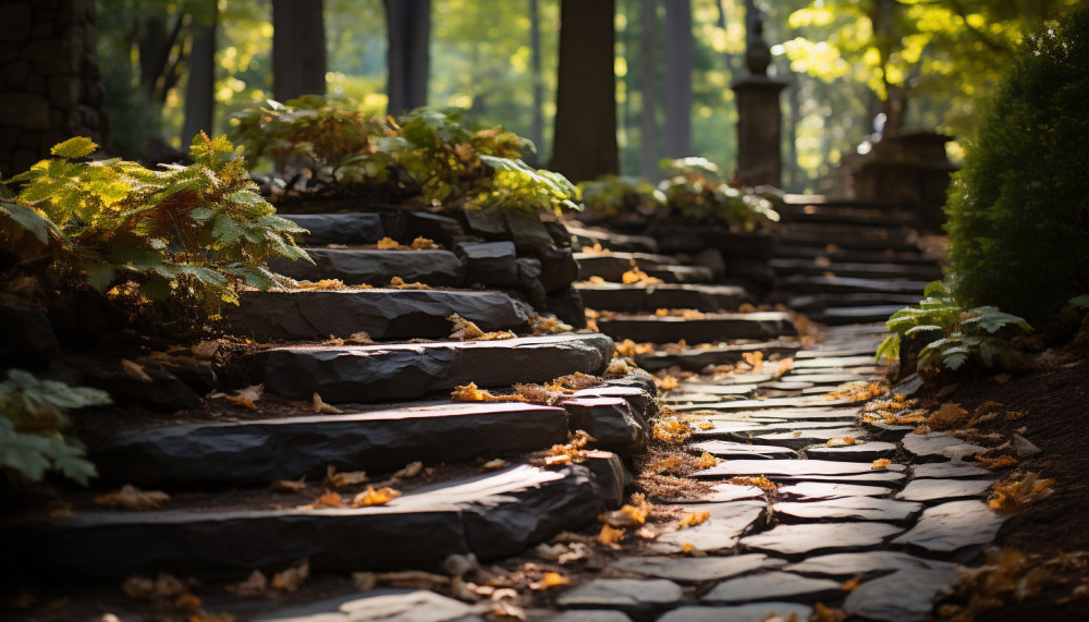 Allée en pierre naturelle pour jardin : une option bien plus intéressante que le pavé ou la dalle