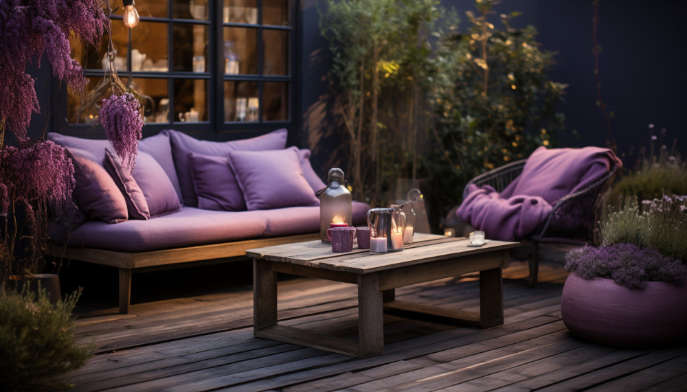 Avoir un jardin unique avec un fort effet apaisant avec la couleur violette